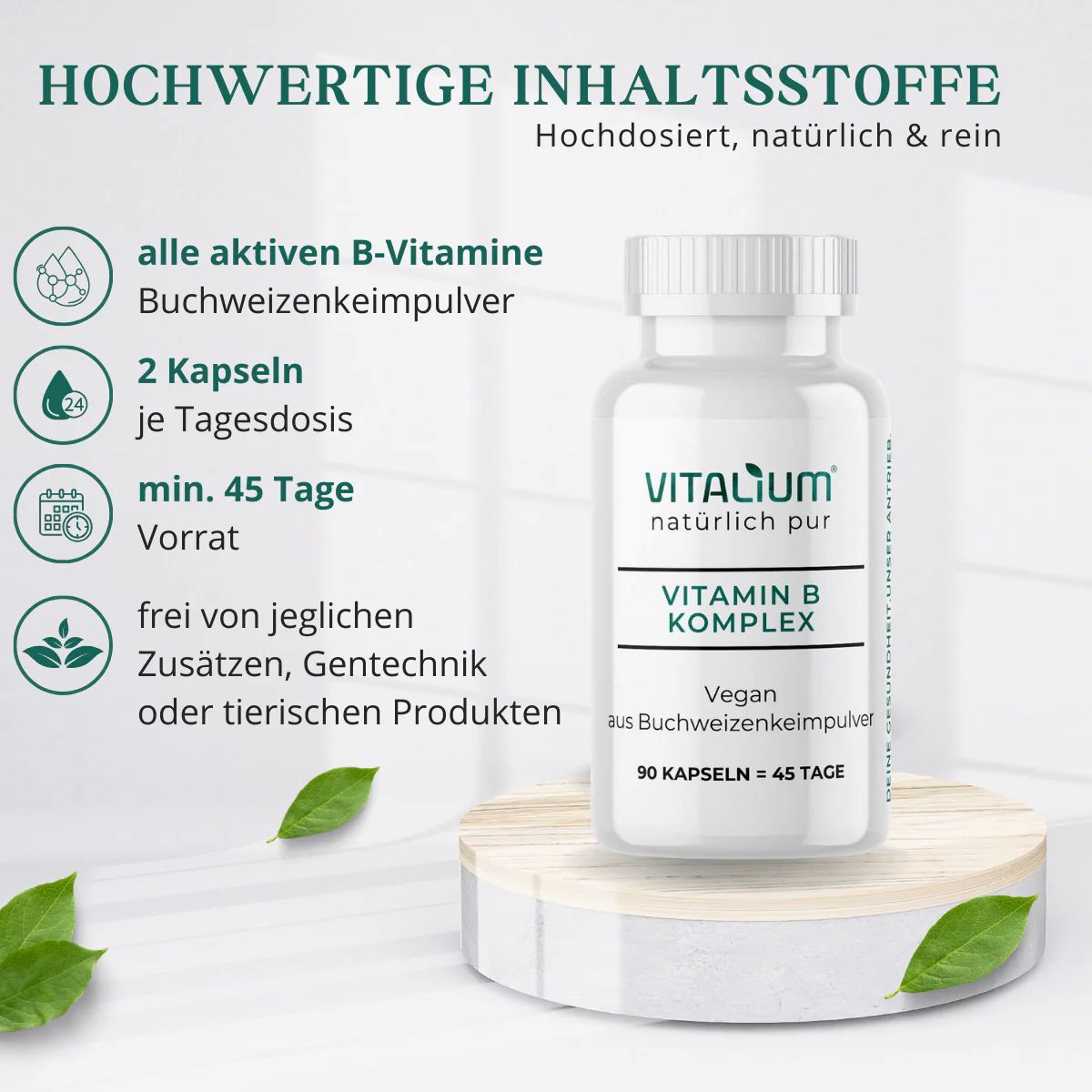 meinVitalium - reine Vitamin-B Komplex Kapseln