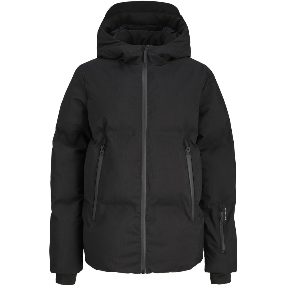 Køb Jack & Jones Junior Black Jcofusion Technical Puffer Jakke Jnr