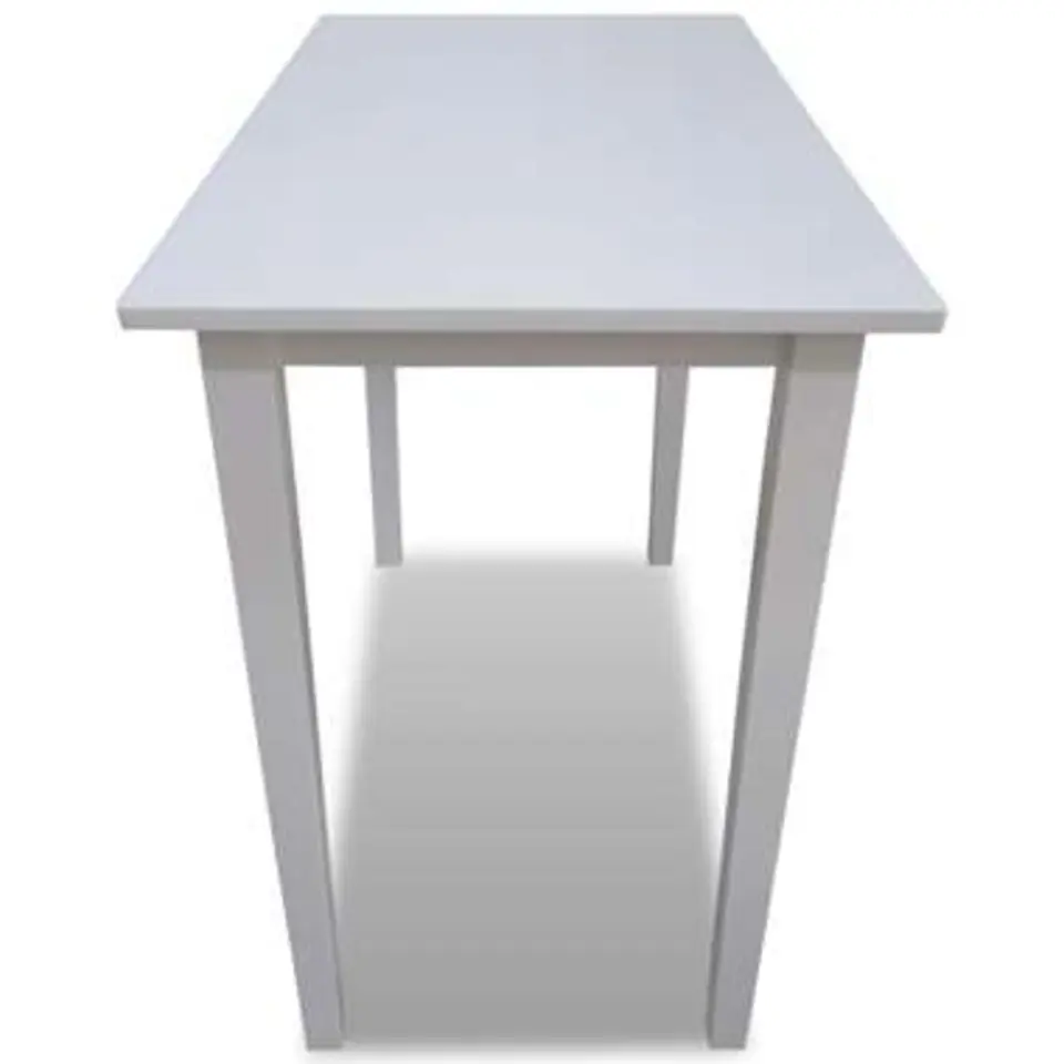 vidaXL - Bartafel - Wit - Hout