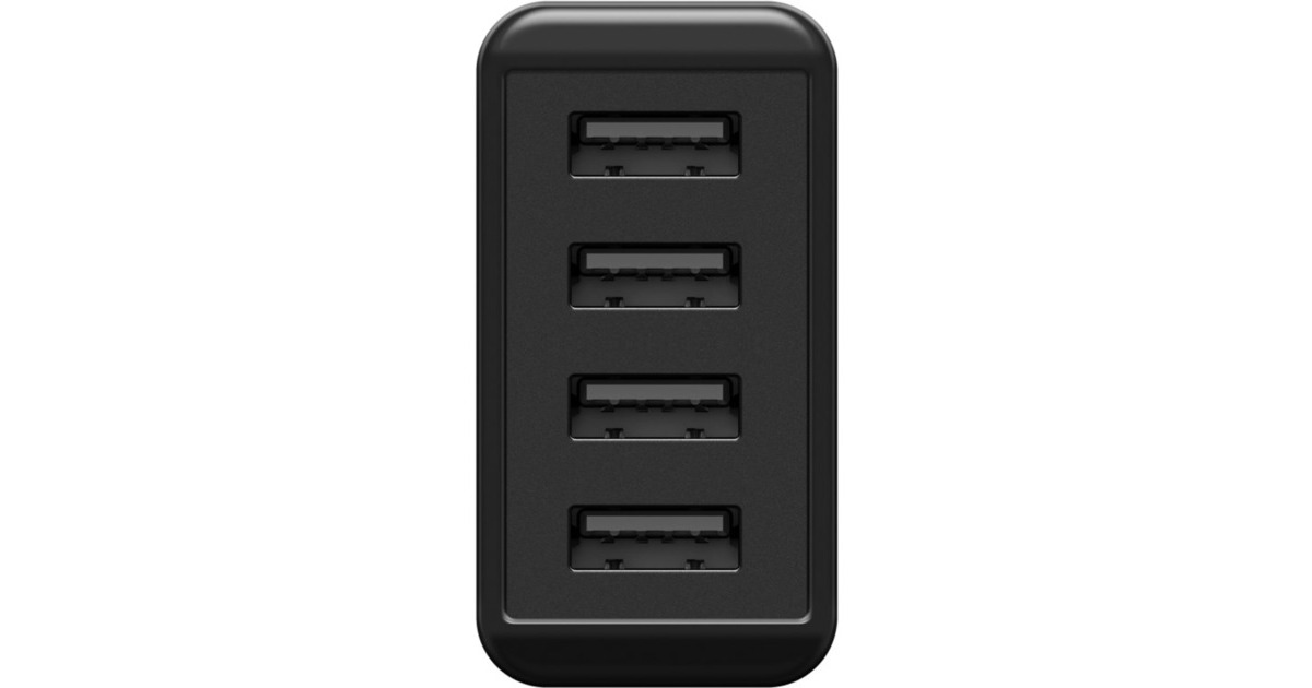 goobay4-Way USB Charger (30 W)  (Zwart)