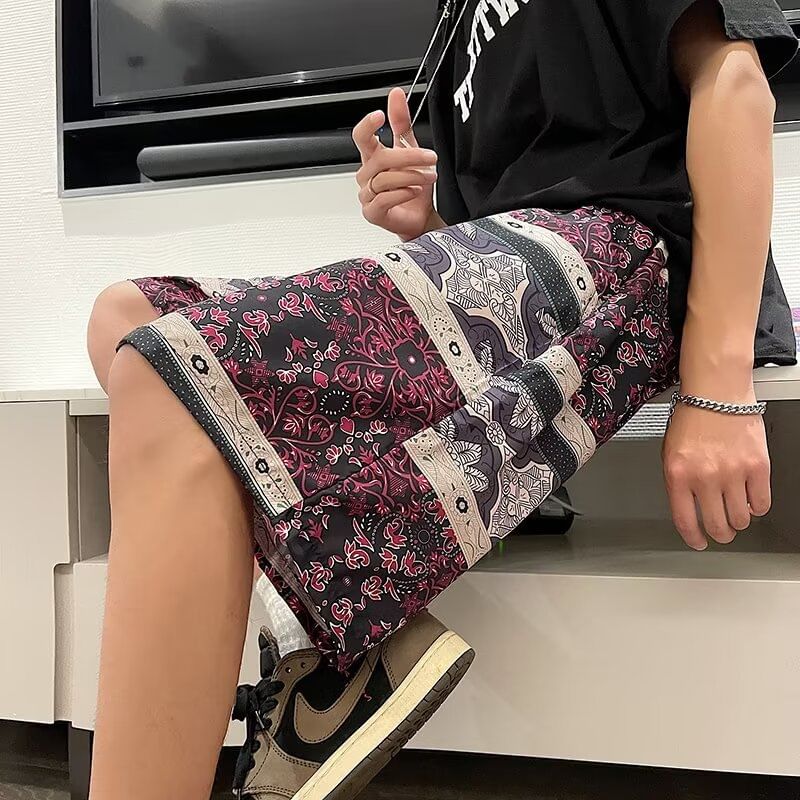 Jozev - Shorts met trekkoord en bloemenprint