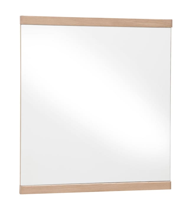 CASAVANTI Spiegel MADRID 78 x 82 cm Leisten Balkeneiche Bianco massiv geölt