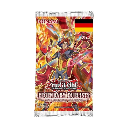 Yu-Gi-Oh! Legendary Duelists: Soulburning Volcano - 1 Booster (Deutsche Version)