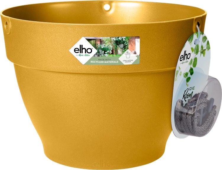 Elho hangpot Vibia Campana geel D 26 H 18,4 cm