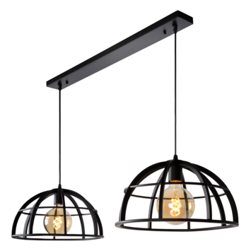 Lucide hanglamp Dikra zwart Ø40 cm