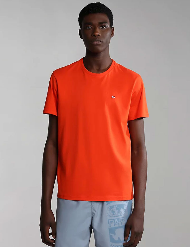 NAPAPIJRI T-SHIRT HOMME LOGO CŒUR ROUGE