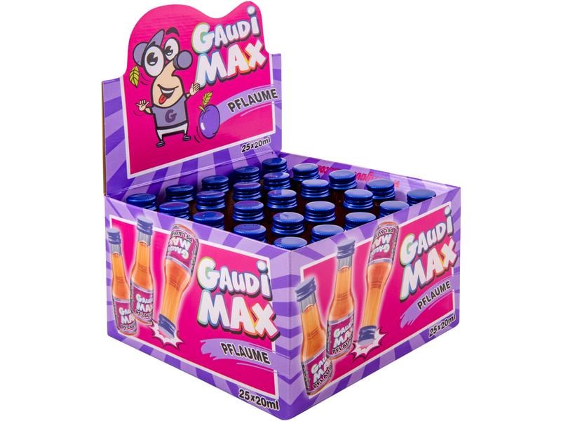 GaudiMax Pflaume 25 x 0.02 l Aromatische Spirituose in Mini-Form