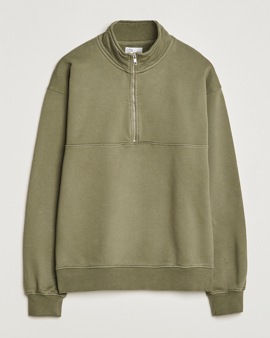 Colorful Standard Classic Organic Half-Zip Dusty Olive