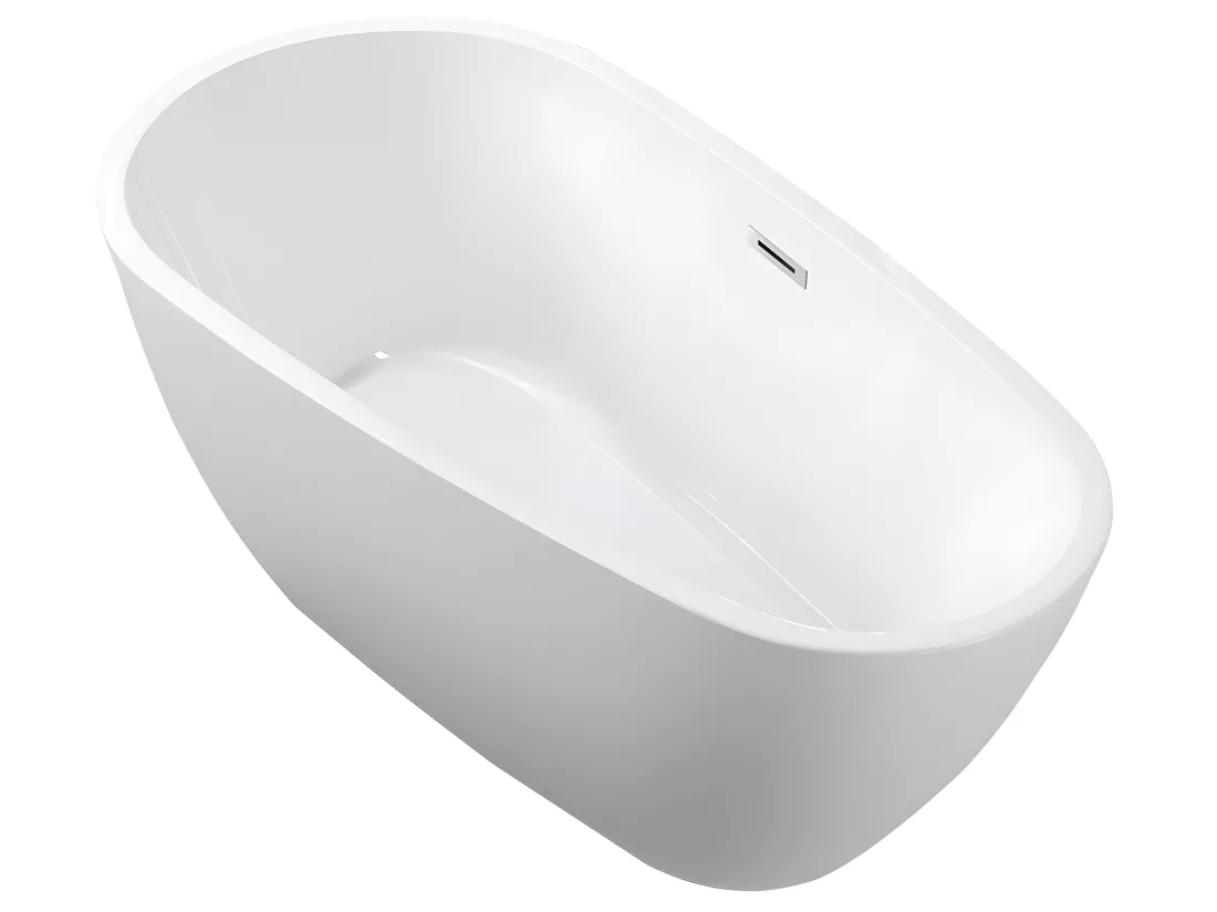 Baignoire îlot design ovale PHOENIX blanche 170 cm