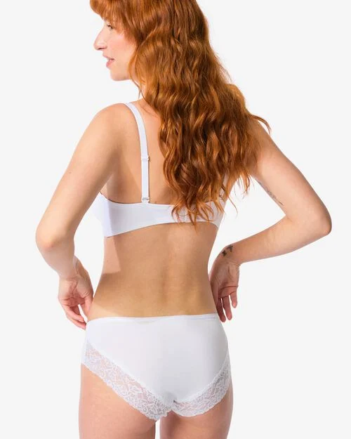 hipster femme en coton avec dentelle blanc