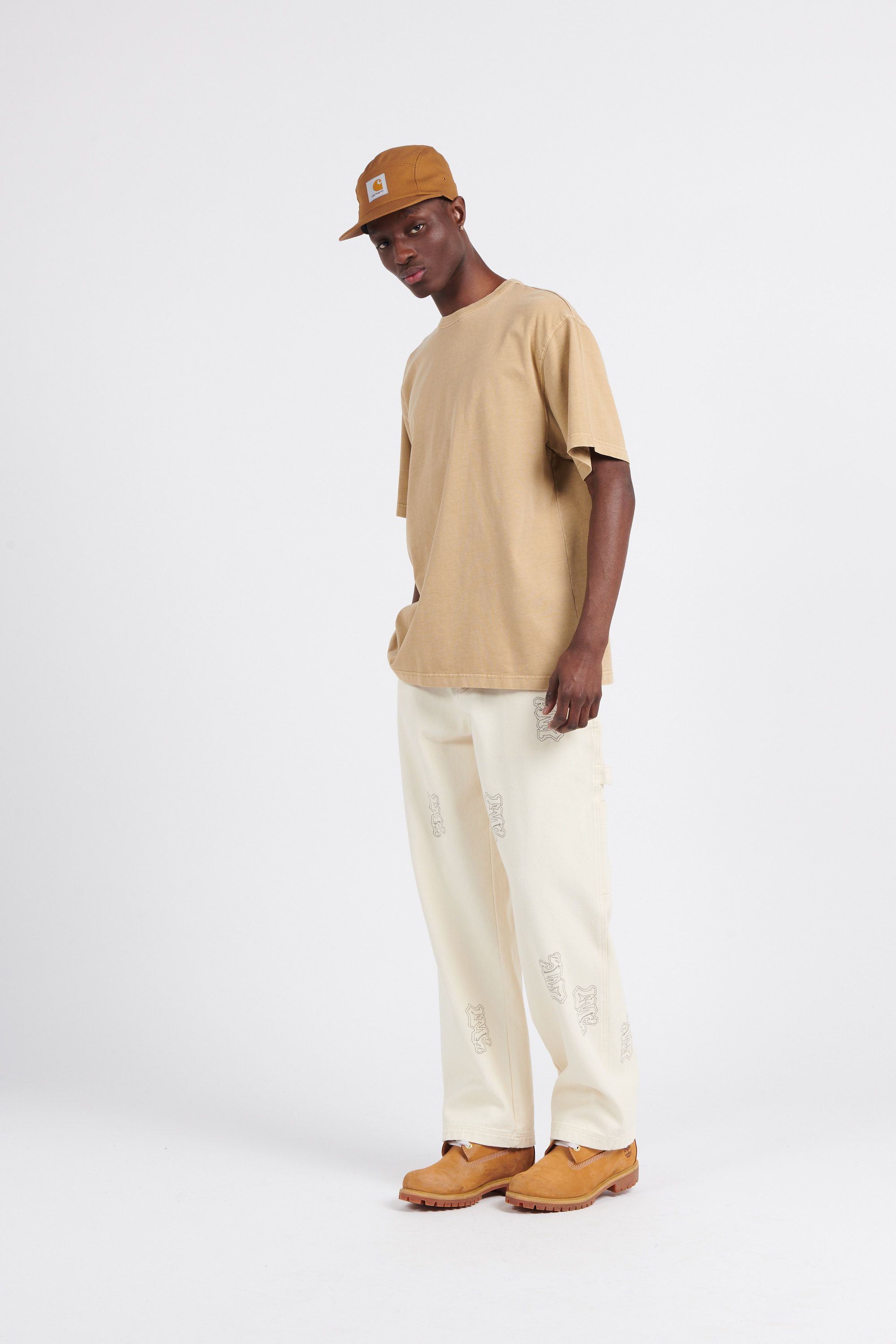 LOST MANAGEMENT CITIES Pantalon GRAFFITI CARPENTER PANTS Beige