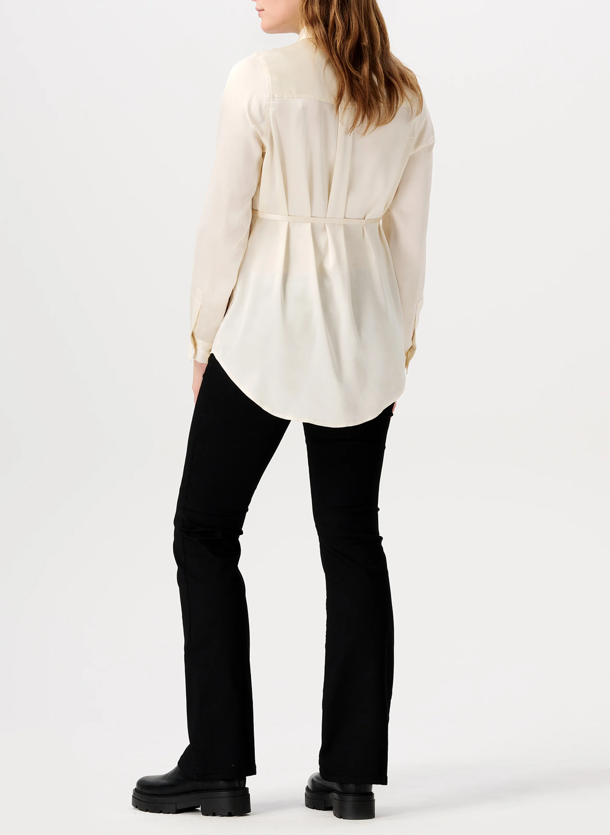 FORN - Chemise fluide de grossesse satinée | Beige