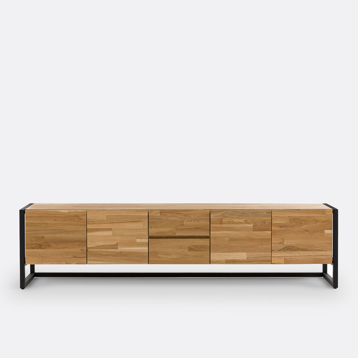 LA REDOUTE INTERIEURS<br>Móvel para TV/sistema de som em carvalho e folheado, 200 cm de comprimento, Hiba