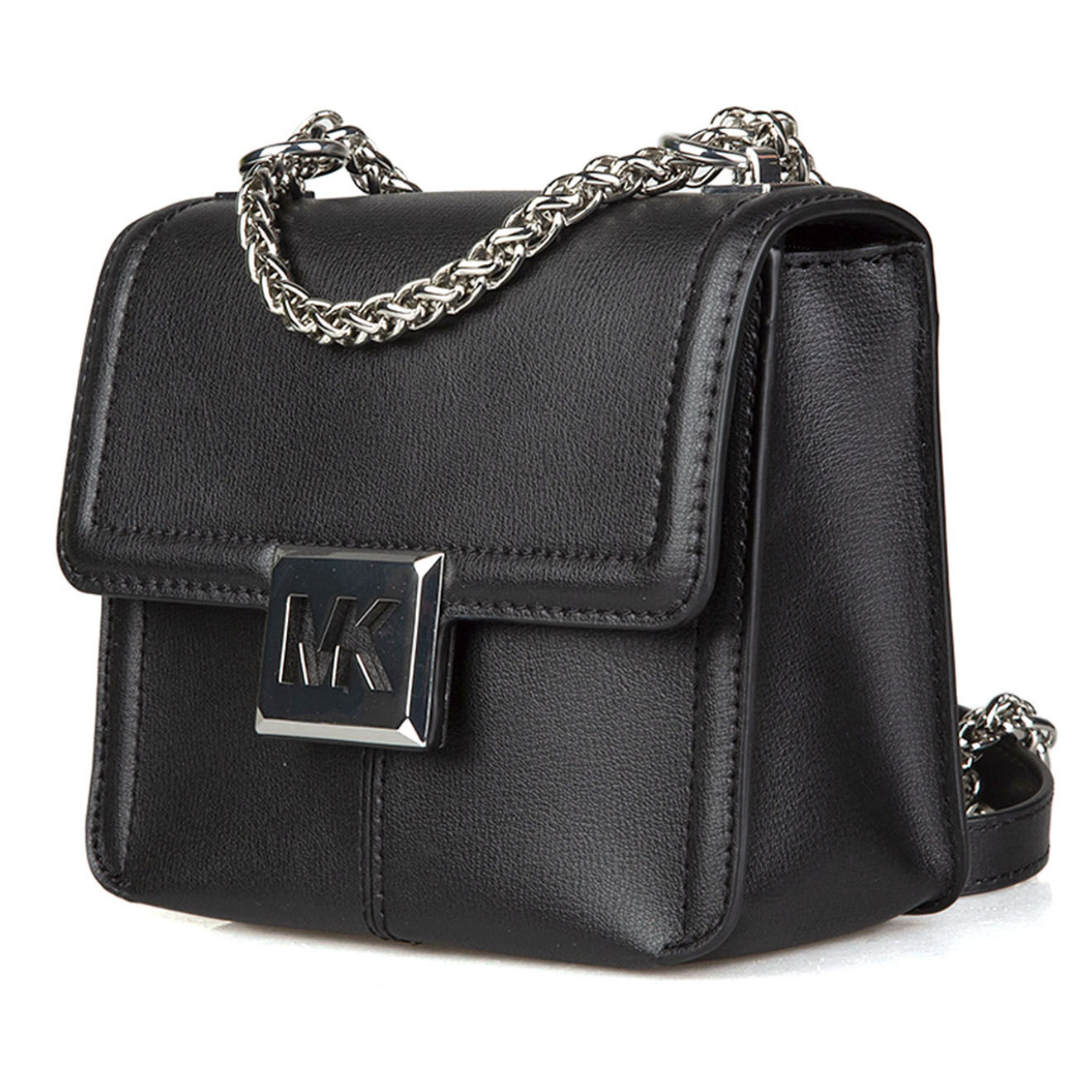 Michael Kors Petit sac bandoulière en Cuir Sonia  noir - 19x15x9 cm