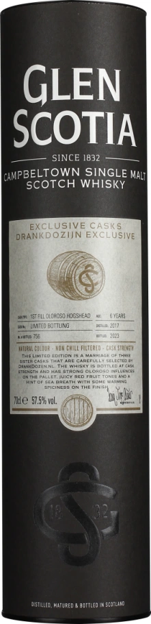 GLEN SCOTIA 6 YEARS 2017 OLOROSO CASK STRENGTH 70CL