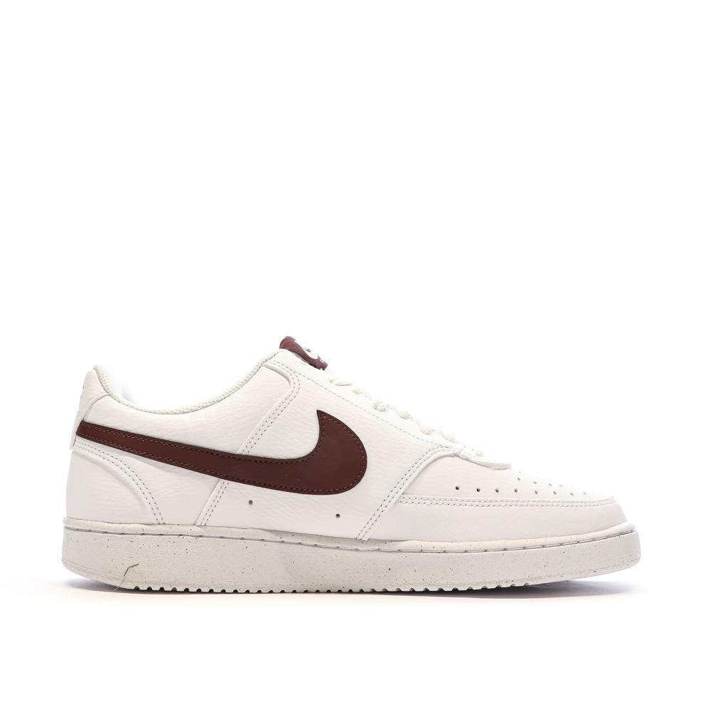 Nike Baskets Blanc/Bordeaux Homme Nike Court Vision Low