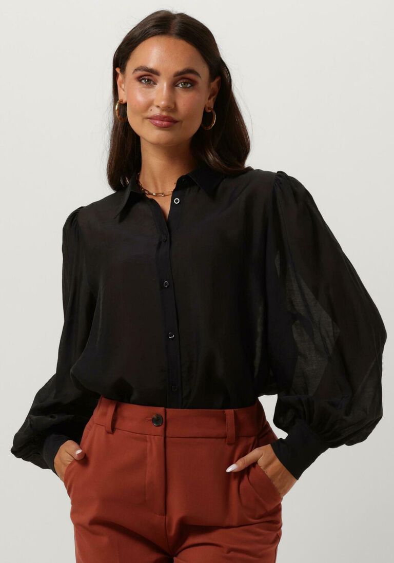 MODSTR\u00D6M zwarte modstr&ouml;m blouse oskar shirt