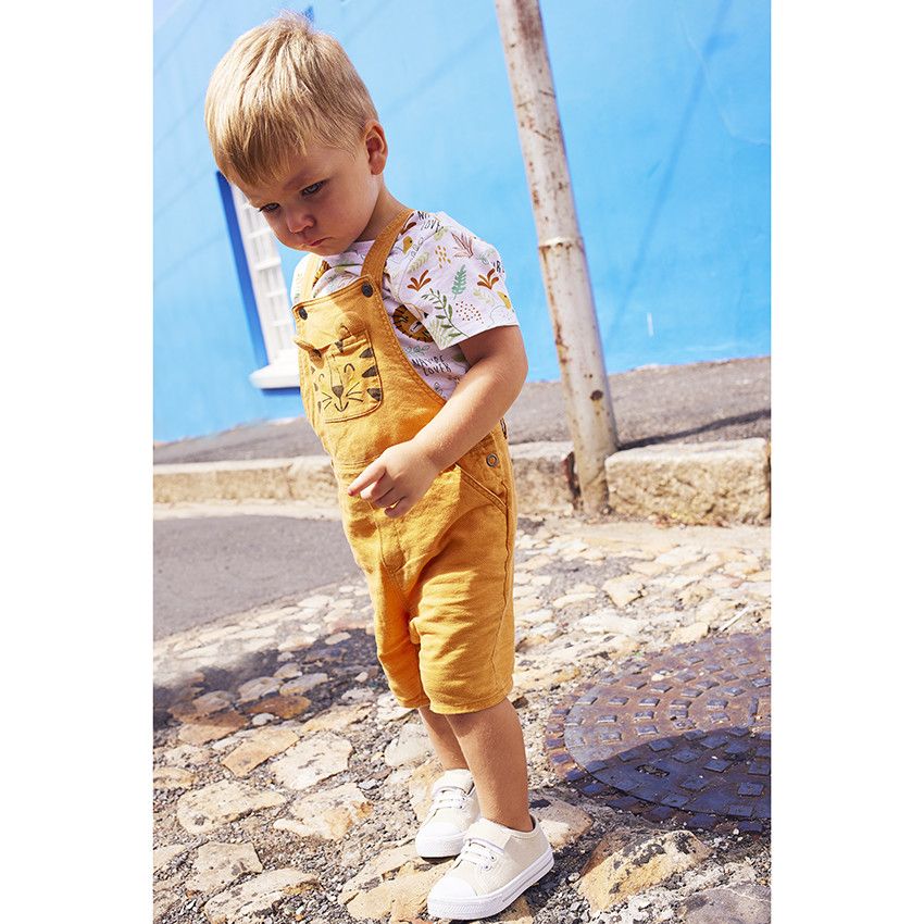 T-shirt manches courtes imprimé safari pour bébé garçon - Blanc