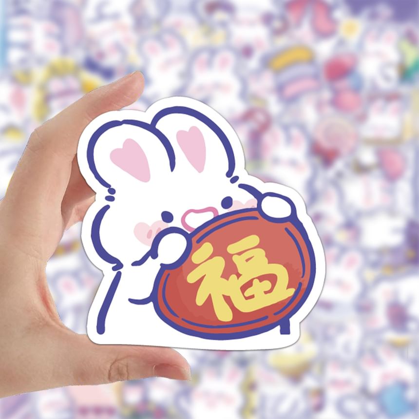 Jun's Journal - Konijnensticker (verschillende ontwerpen) / Set