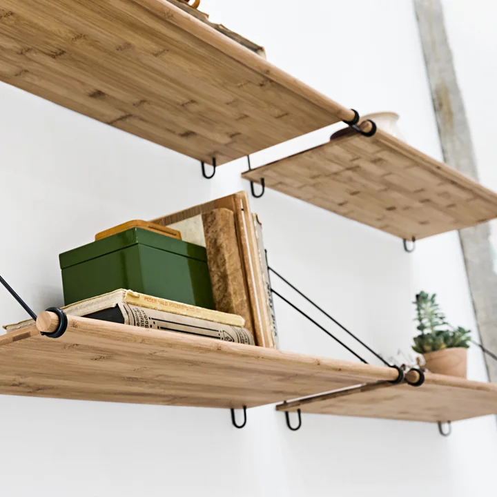 We Do Wood - Loop Shelf, Eiche geräuchert / schwarz