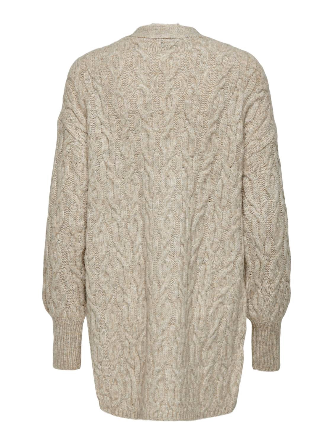 JDYBLISS Strickjacke Oatmeal