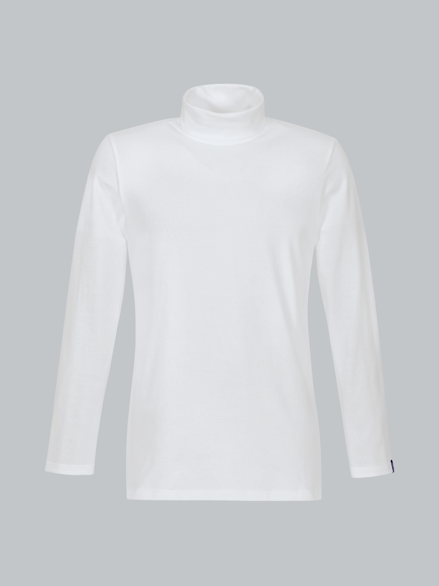 Rollkragenshirt Weiss