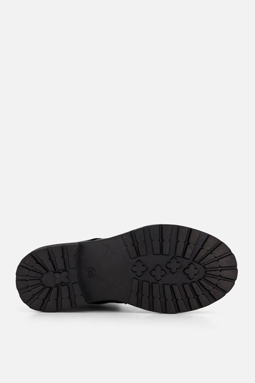 BunniesJR Veterboots zwart Leer