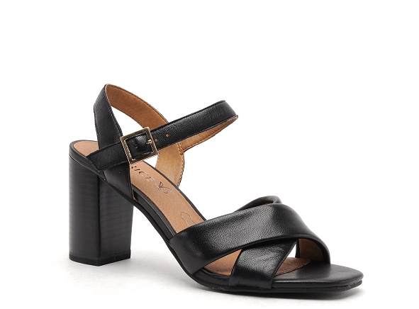 Caprice nu pieds talons femme 28302 noir