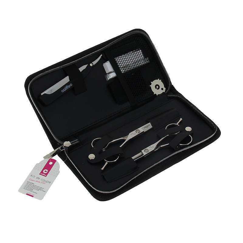 Set ciseaux droit et effileur   rasoir 5.5