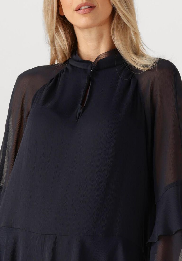 donkerblauwe luisa cerano midi jurk 728610/3762