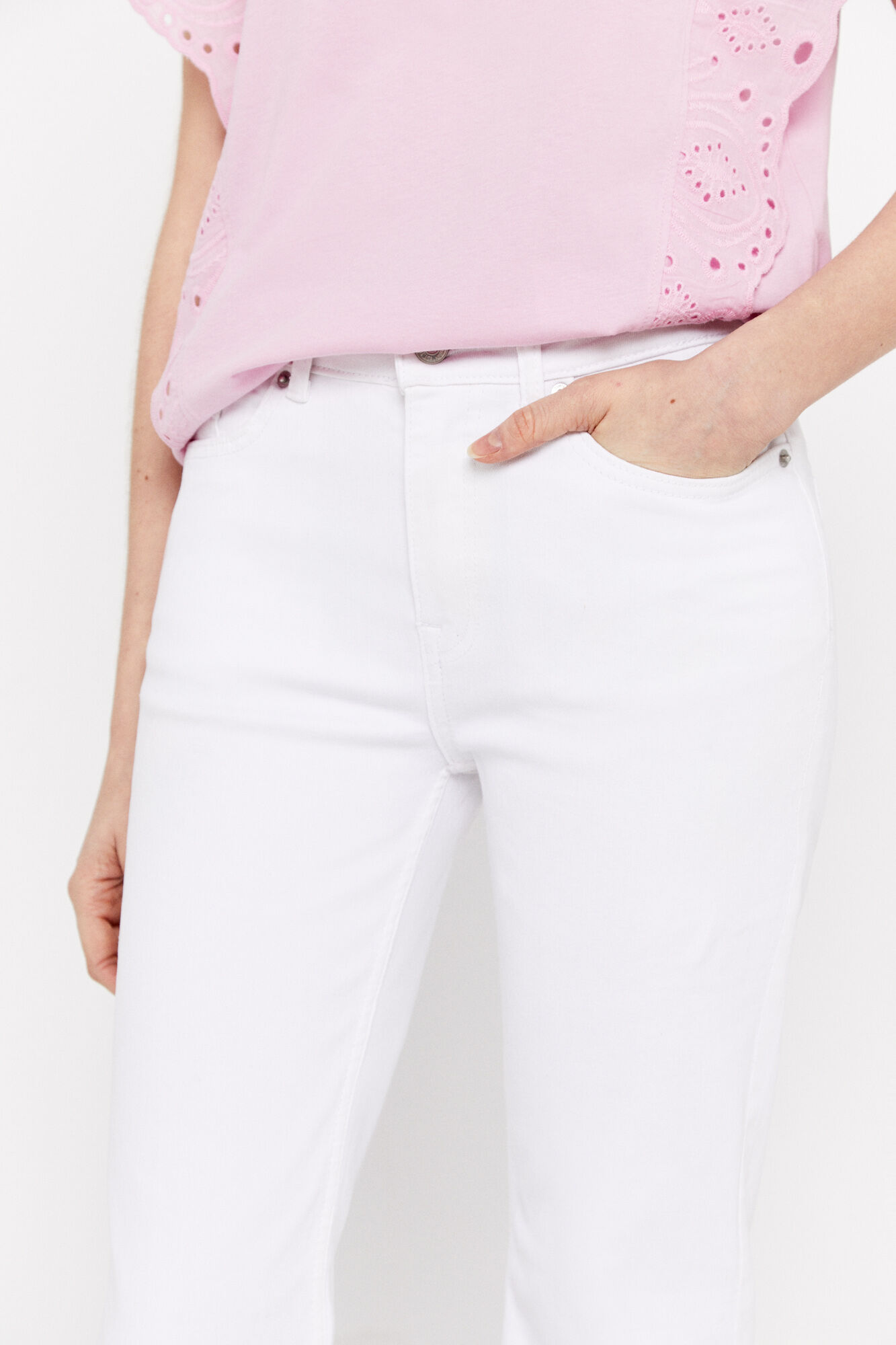 Calça Jeans Bell Fit - Branca