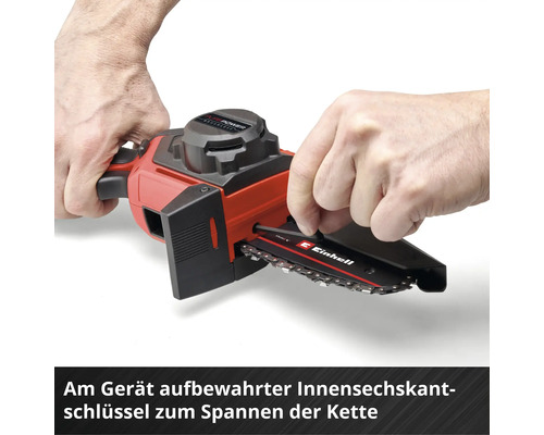 Einhell Power X-Change GE-PS18/15 Li accu takkenzaag/mini kettingzaag/houtzaag (accu en lader niet inbegrepen)