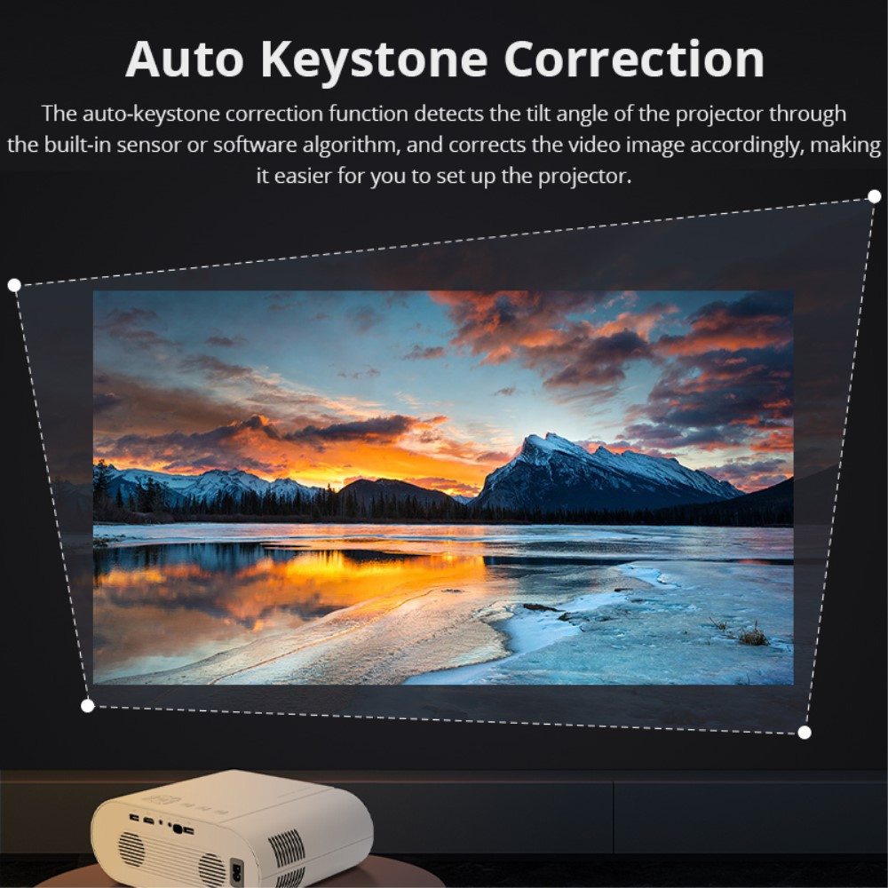 Multimedia LED Projektor Beamer 350 ANSI Lumen Heimkino HDMI Full-HD 1080p / USB / HDMI / AV-Eingang / WiFi mit AirPlay   Miracast (iOS/Android)