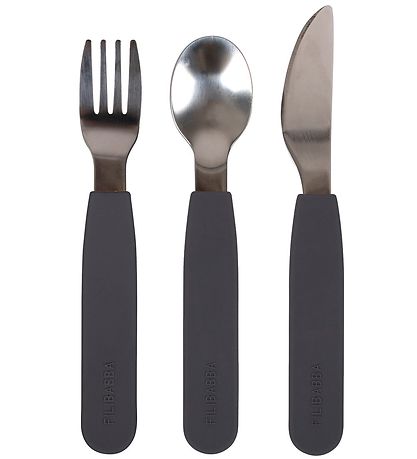 Filibabba Silikone Bestiks?t - Stone Grey