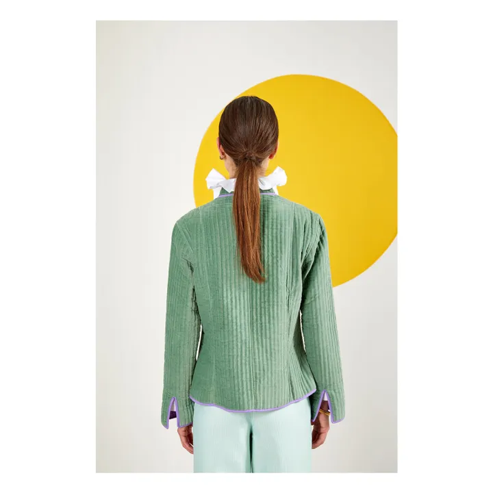 Maria de la Orden Veste Matelassée Fittonia | Bleu Vert