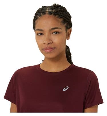 Maillot manches courtes Asics Core Bordeaux Femme