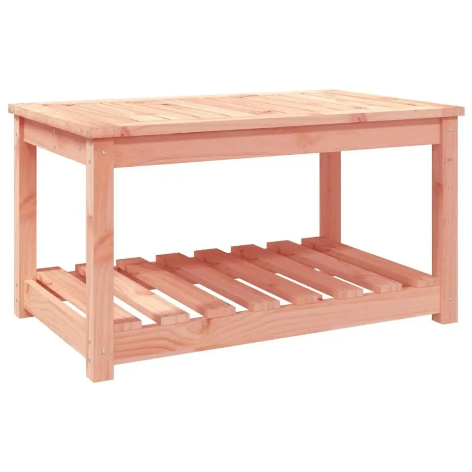 vidaXL - Salomtafel met opbergruimte - Naturel - Douglashout - 82,5x50,5x45 cm