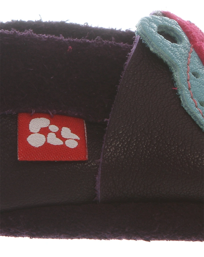 Krabbelschuhe SCHMETTERLING in aubergine