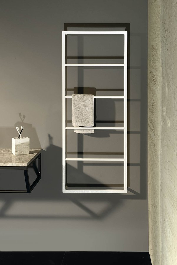 Sapho Industrial handdoekrek hangend 115x60cm mat wit