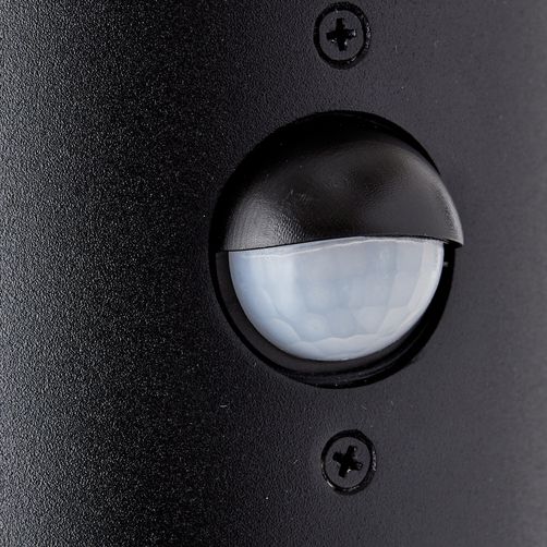 BRILLIANT Sergioro Außenwandleuchte Bewegungsmelder schwarz matt | 1x A60, E27, 20W, geeignet für Normallampen (nicht enthalten)