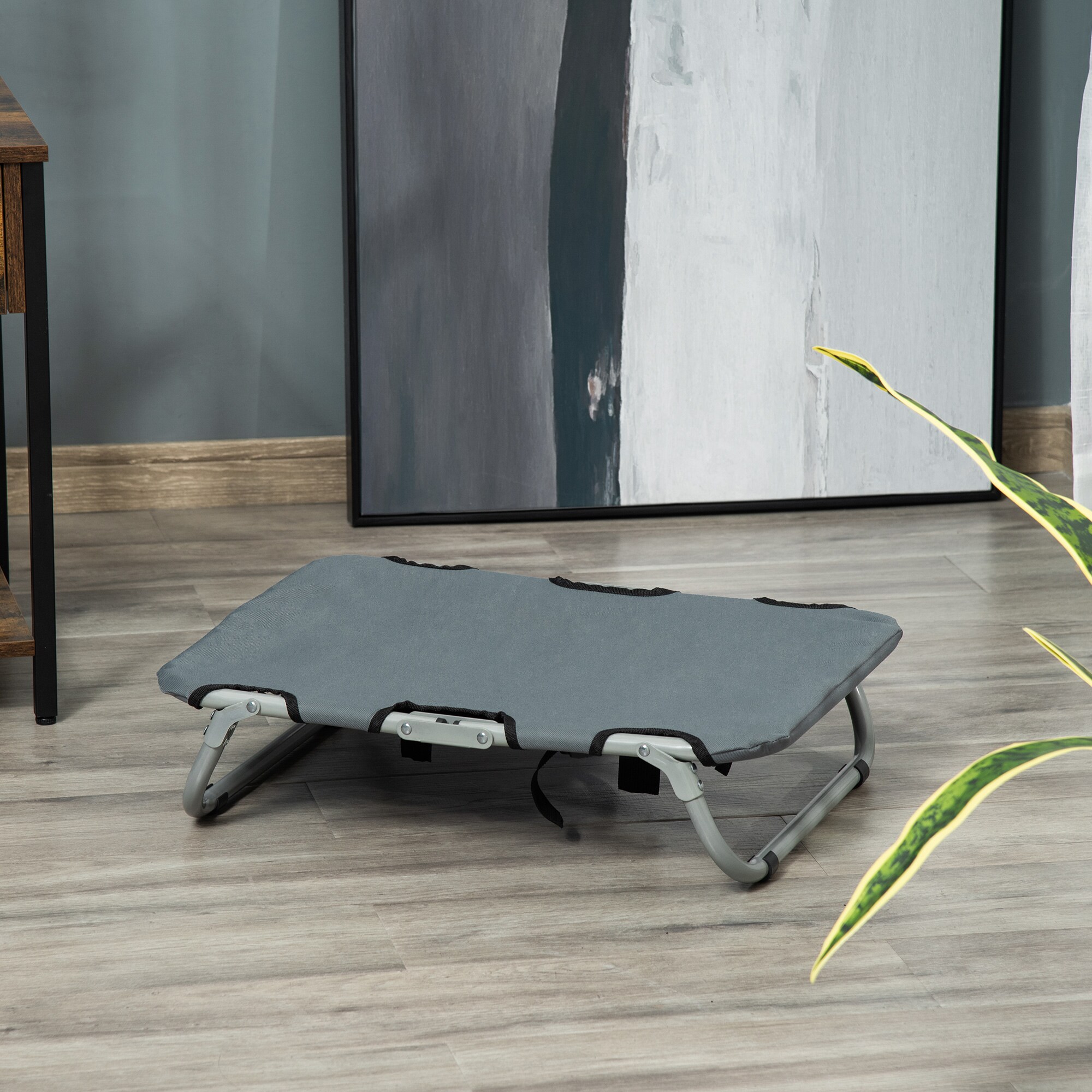 PawHut Hundebett faltbar grau 59 x 46 x 15 cm (LxBxH)