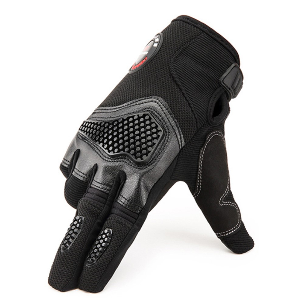 (1 Paar) Gr. M Kapazitive Touch Velo Fahrrad Outdoor Handschuhe - Schwarz