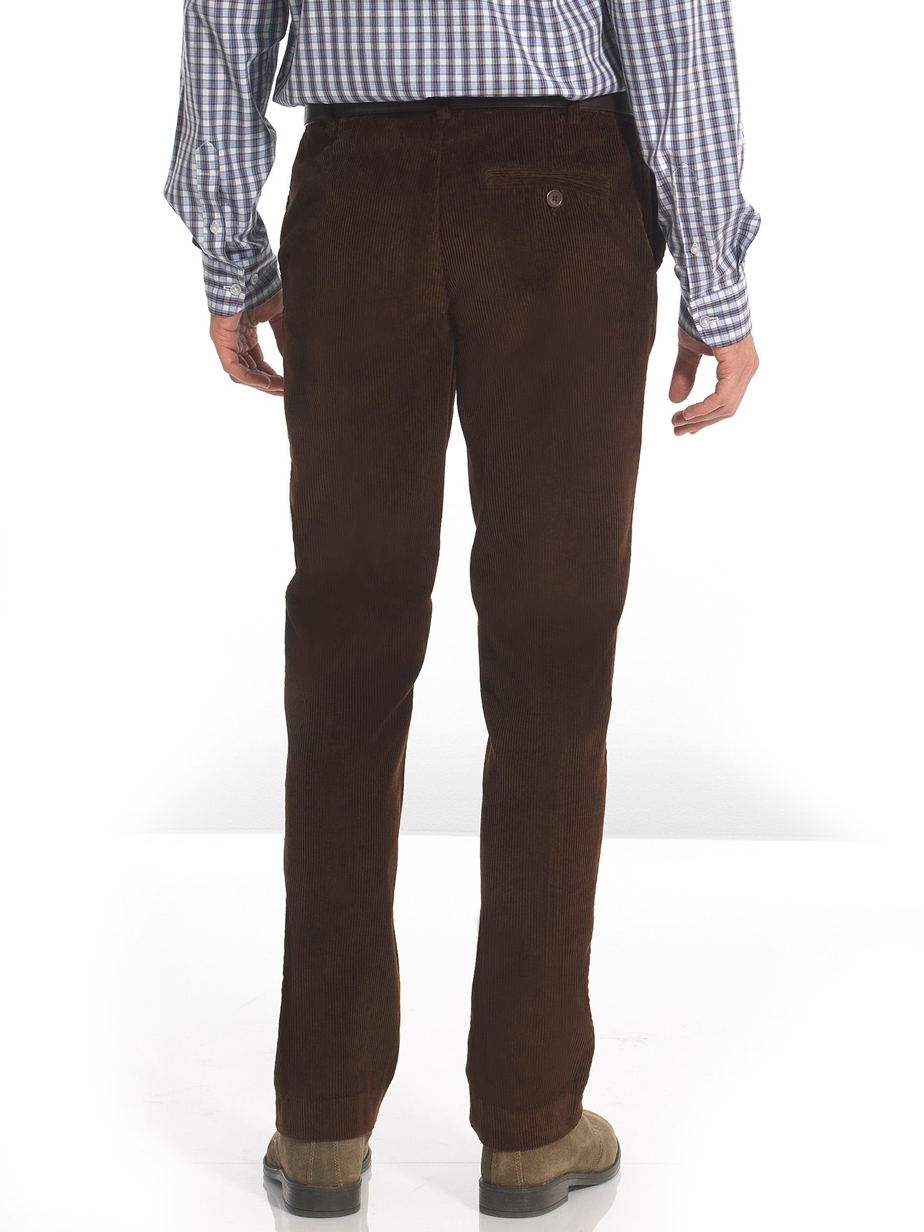 Pantalon droit en velours