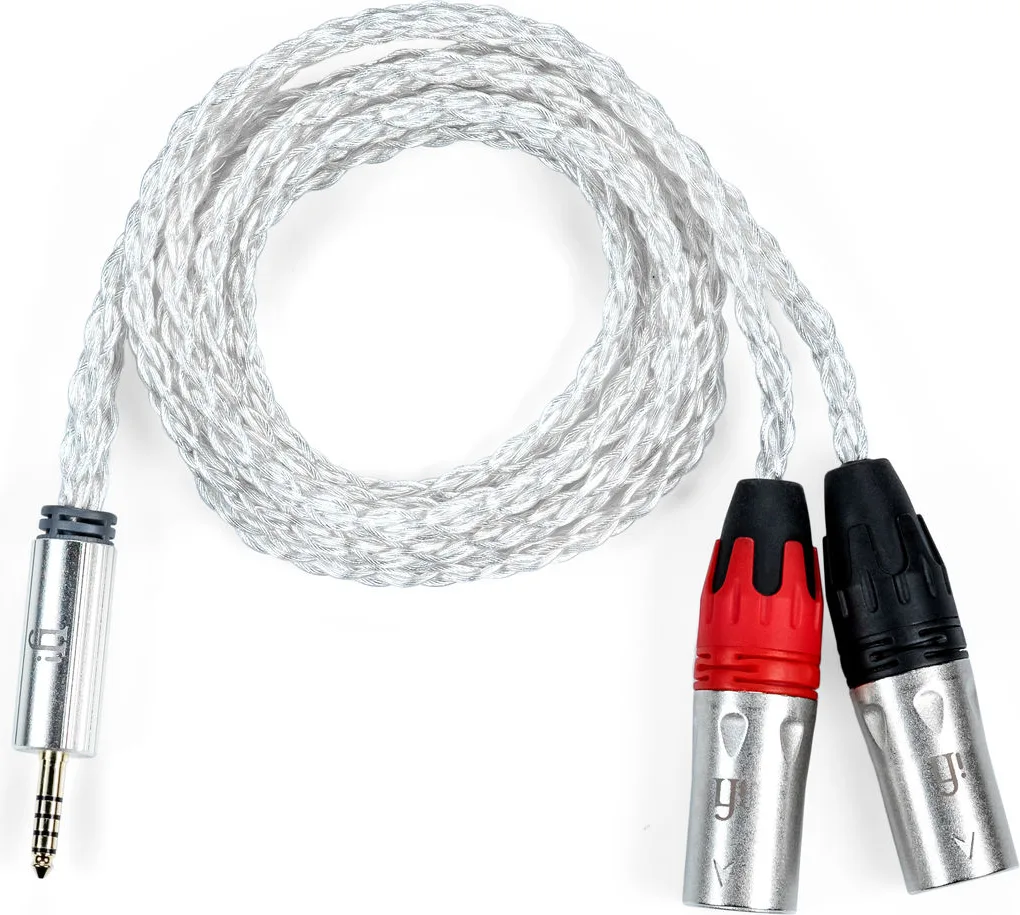 iFi Audio câble symétrique 4,4 mm vers XLR OFHC Silver (1 m) Câbles symétriques XLR