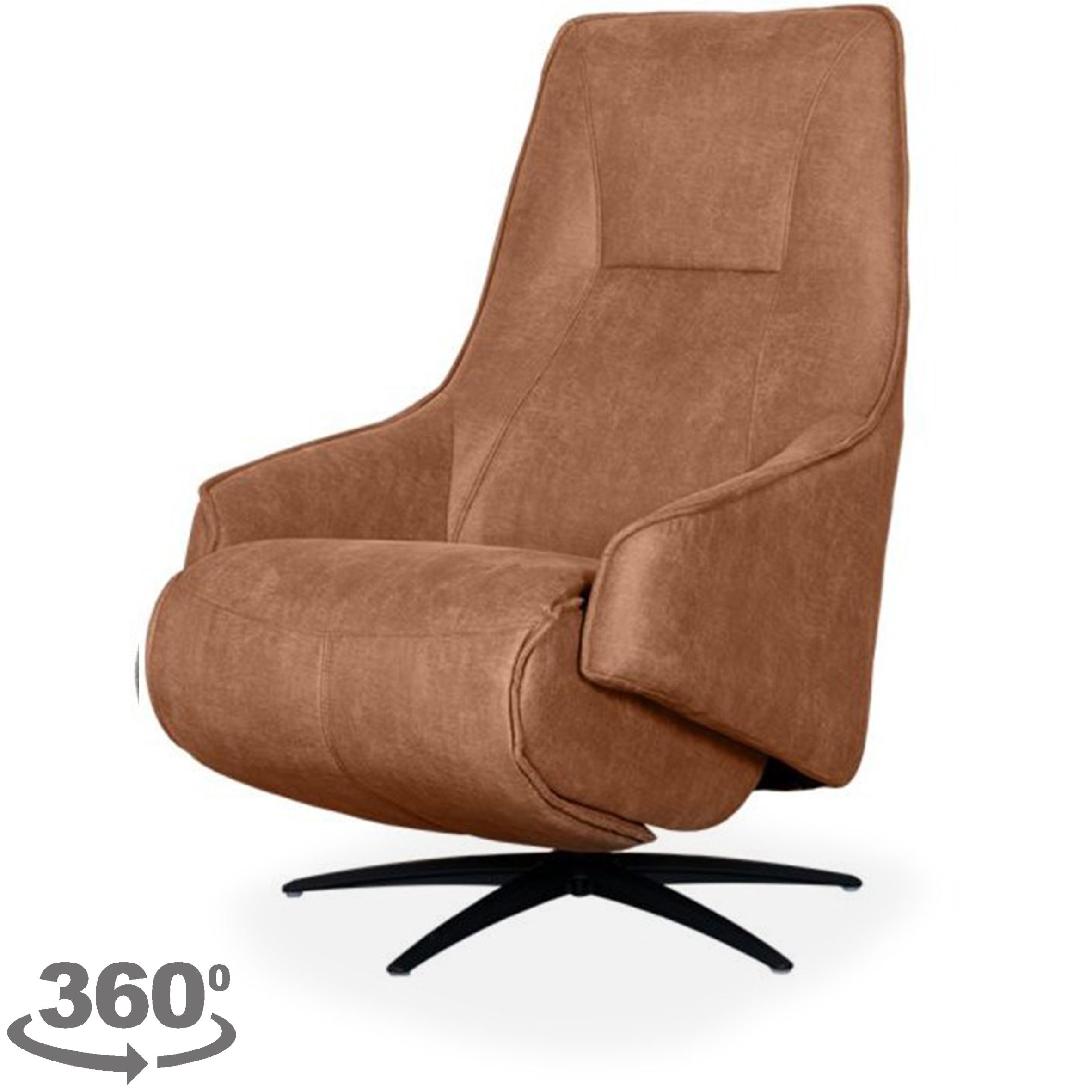 Relaxfauteuil Cognac SX-84.011 Odense B68 x D87 x H110 cm