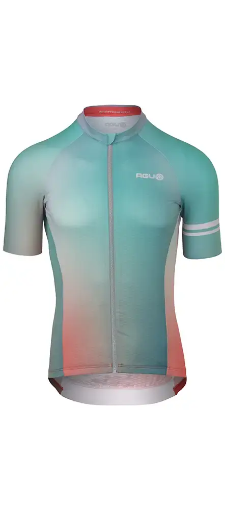 AGU Gradient Performance Fietsshirt Korte Mouwen Groen/Multi Heren