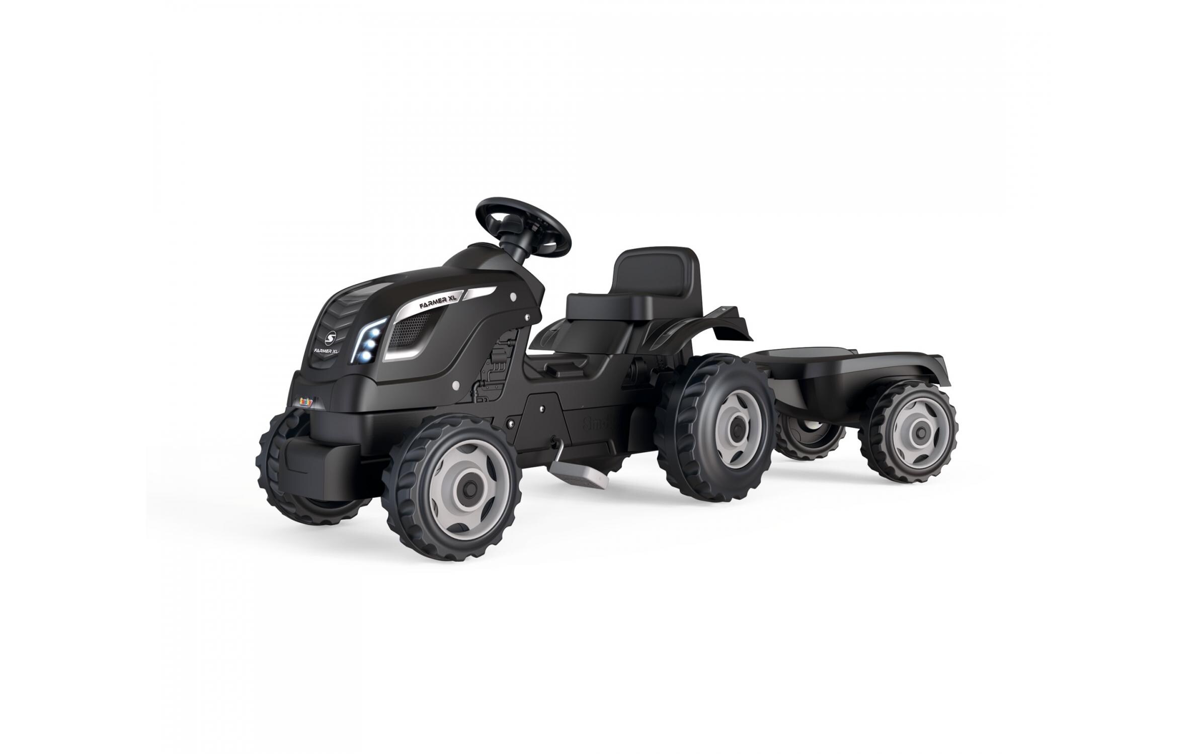 Traktor Farmer XL SchwarzAufsitztraktor mit Anhänger