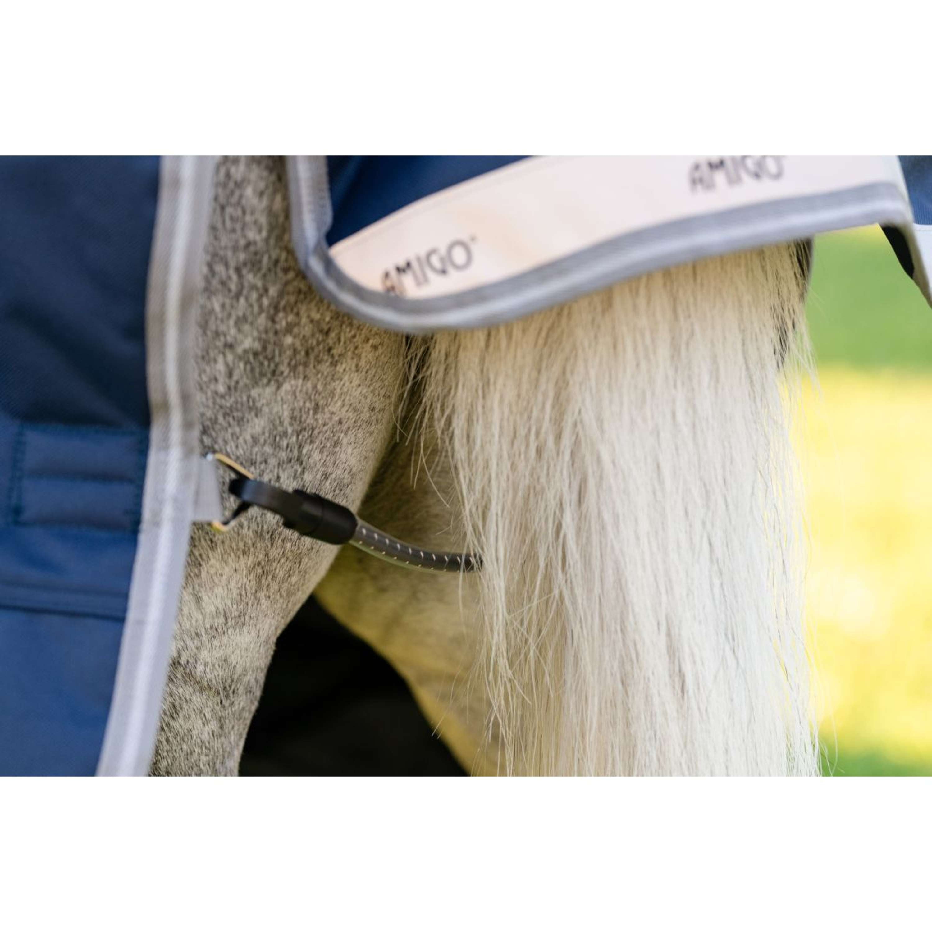 Amigo Turnout 1200D Plus Pony 0g Navy/Titanium Grey/Silver