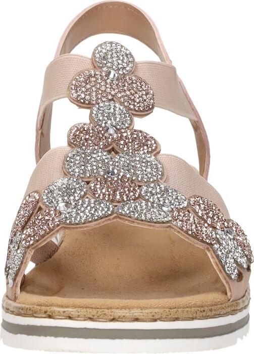 Rieker Sandalen Plat Sandalen Plat Roze