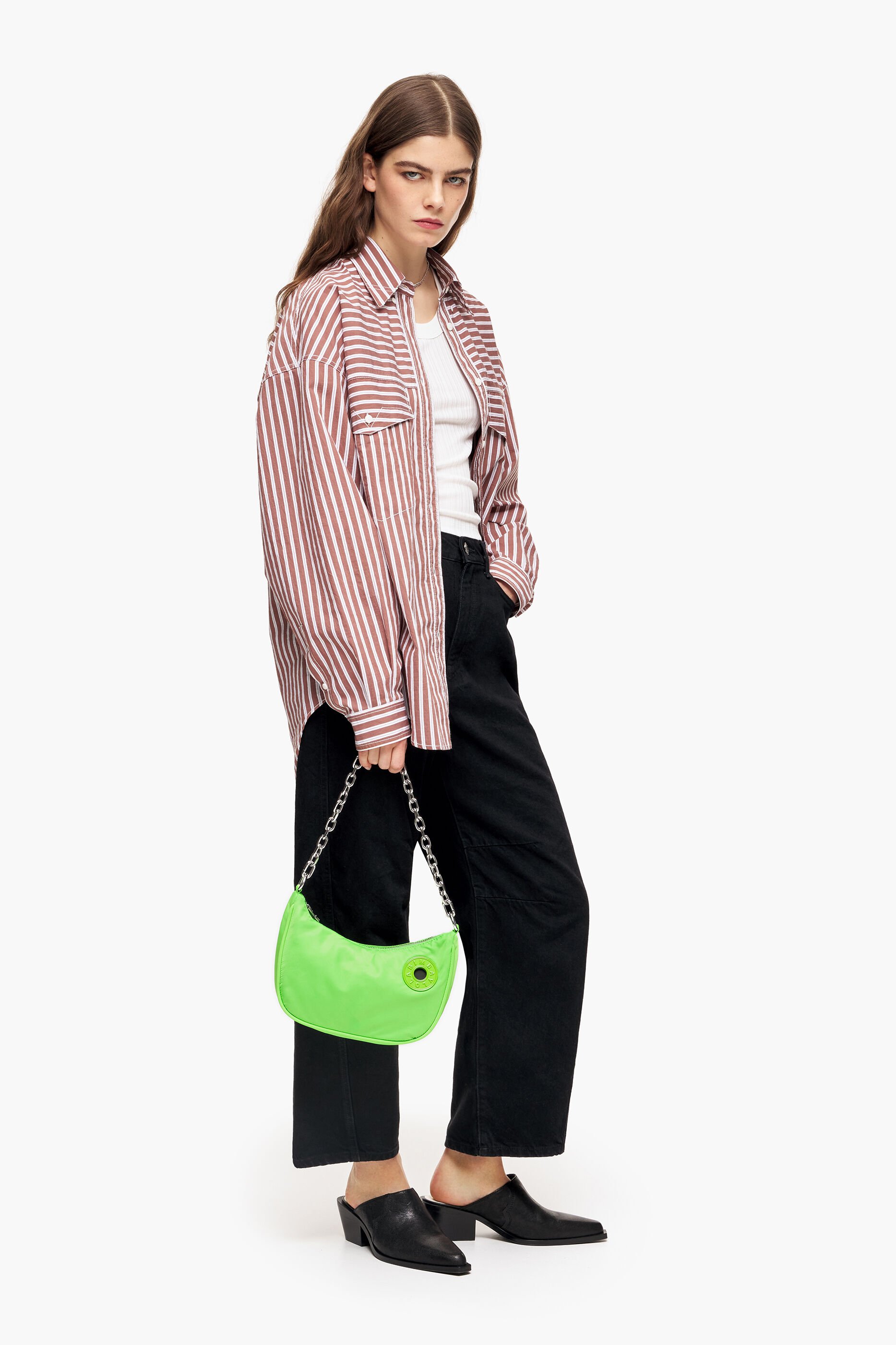 Bolsa Moon S, nylon verde neon